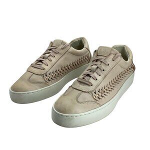 Bull Boxer Braided Leather Sneakers Women Size 9 TALLEE Light Pink Portugal Made